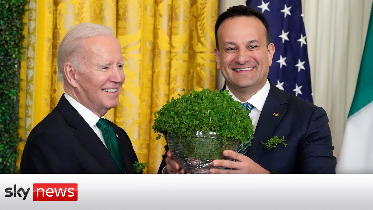 US President Joe Biden hosts Ireland’s Taoiseach Leo Varadkar for Shamrock presentation