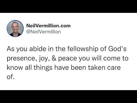 My Presence, Joy, And Peace - Daily Prophetic Word