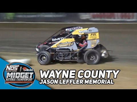 HIGHLIGHTS: USAC NOS Energy Drink National Midgets | Wayne County (IL) Speedway | August 18, 2023 - dirt track racing video image