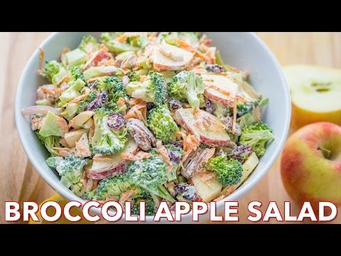 Salads: Broccoli Salad with Apples and Pecans - Natasha's Kitchen - UC-pC1xsFPzcrL09DaW4jlBA