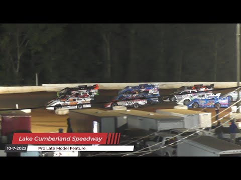 Lake Cumberland Speedway - Pro Late Model Feature - 10/7/2023 - dirt track racing video image