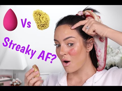 $30 Beauty Blender versus $10 Sea Sponge! Will It Work? - UCLFW3EKD2My9swWH4eTLaYw