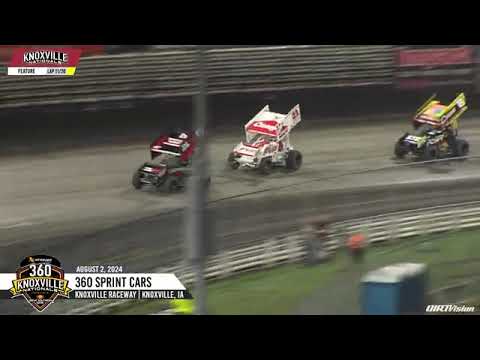 Knoxville Raceway 360 Highlights // August 2, 2024 - dirt track racing video image