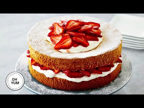 Amazing Shortcake Recipe: Strawberries and Cream Cake - UCr_RedQch0OK-fSKy80C3iQ