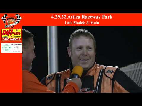 4.29.22 Attica Raceway Park Late Models A-Main - dirt track racing video image