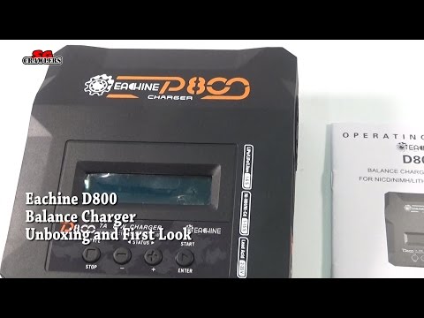 Eachine D800 7A 80W Dual Input Power AC/DC Balance Charger for NiCd NiMH Lithium PB Battery Unboxing - UCfrs2WW2Qb0bvlD2RmKKsyw