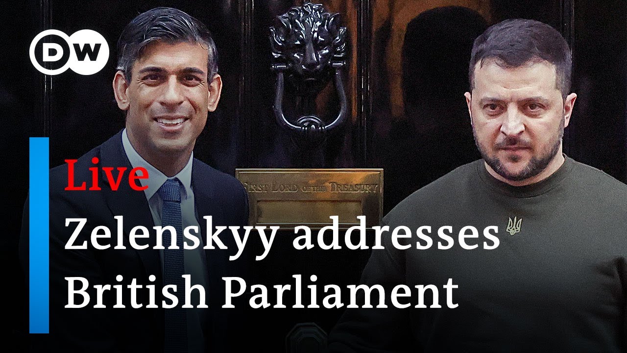 Live: Ukraine’s president Zelenskyy address to the British Parliament | DW News