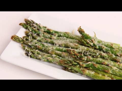 Parmesan Roasted Asparagus Recipe - Laura Vitale - Laura in the Kitchen Episode 370 - UCNbngWUqL2eqRw12yAwcICg