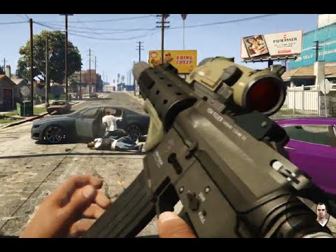 Grand Theft Auto 5: First Person Mode Gameplay Video (PS4/PC/Xbox one) HD - UCsJjXWCFZcDn-IAghR--S_A