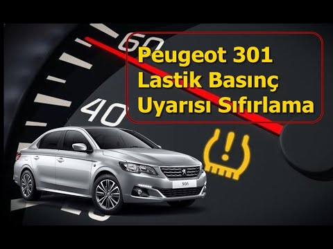 How do you reset the tire pressure warning light on the Peugeot 301 ...