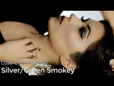 Easy Dark Dramatic Makeup Look | Green/Silver Smokey Eye - UC-1-zPmT368J8JRbsK_1keA