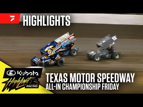 All-In Championship Friday | Kubota High Limit Racing at Texas Motor Speedway 10/11/24 | Highlights - dirt track racing video image