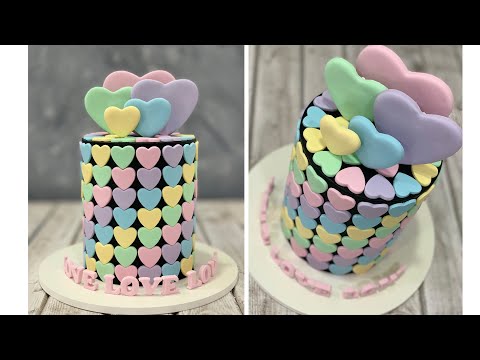 Pastel Heart Cake | Heart Cake