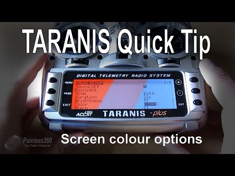 FrSky TARANIS Quick Tip - Screen colour options (Amber, White and Blue) - UCp1vASX-fg959vRc1xowqpw