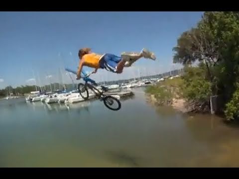 GoPro Boat launch BMX ramp jump crashes at the lake! - UCTs-d2DgyuJVRICivxe2Ktg