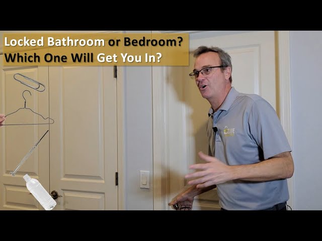 How to Break Into a Bathroom Door Lock