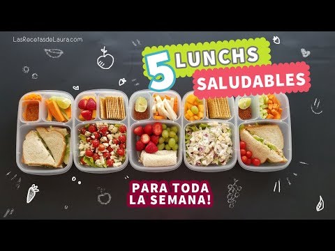 5 Ideas de Lunch para niños FÁCIL y Rápido | Back to School Lunch Ideas ❤ Recetas Saludables - UCbtJ9-FGxyT76V5ebEDNhgg