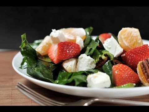 Ensalada de espinacas con fresa, mandarina y queso de cabra - UCvg_5WAbGznrT5qMZjaXFGA