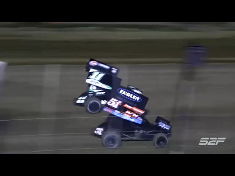 5.20.23 POWRi 410 BOSS at Lake Ozark Speedway Highlights - dirt track racing video image