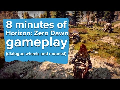 8 minutes of Horizon: Zero Dawn gameplay - PlayStation E3 2016 - UCciKycgzURdymx-GRSY2_dA