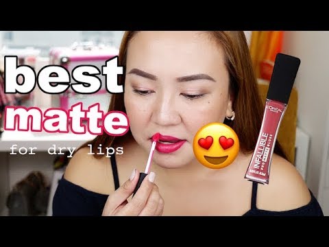 BEST MATTE LIPSTICK PARA SA DRY LIPS! | L'Oreal Infallible Pro Matte Gloss - UCDGdRHdLtV7VS_nWg9C2RVA