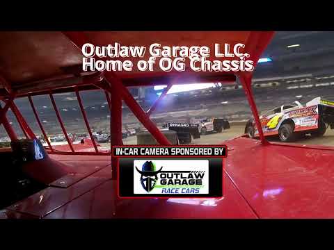 Mike Harrison comes in 8th at Gateway Dirt Nationals with his Outlaw Garage Powered In-Car Camera - dirt track racing video image
