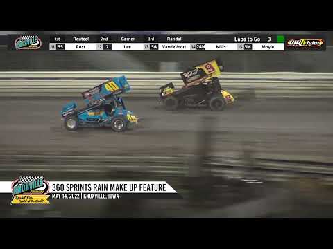 Knoxville Raceway 360 Highlights #2 / May 14, 2022 - dirt track racing video image