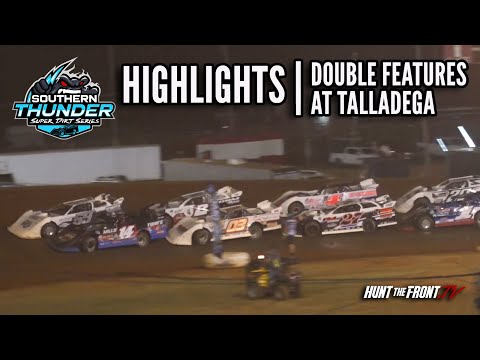 Highlights &amp; Interviews | Double Southern Thunder Features at Talladega - dirt track racing video image