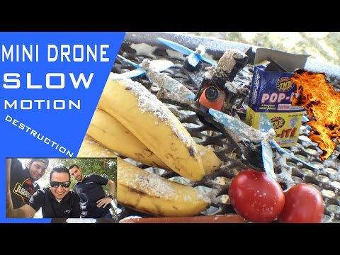 Slow motion food destruction with Mini Drone - UCkSdcbA1b09F-fo7rfysD_Q