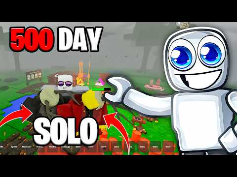 How Fast Can I Survive 500 DAYS as Solo in the Forest Roblox