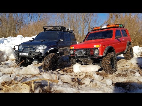 Сравнительный тест-драйв УАЗ Патриота и Нивы на пневме ... Scale RC Niva and Patriot OFFROAD - UCX2-frpuBe3e99K7lDQxT7Q