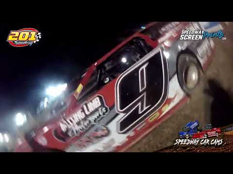 #9 TJ Hicks - Crate Late Model -  201 Speedway 8-16-25 In-Car-Camera - dirt track racing video image