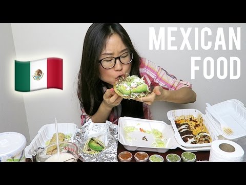 MEXICAN FOOD MUKBANG with sopes, enchilada, tacos - UC8hI77bH0VraIw6p2PHwivQ