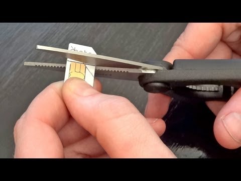 How to cut your SIM card (Micro SIM, Nano SIM - iPhone 5) - UCsTcErHg8oDvUnTzoqsYeNw