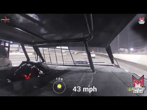 #15J Jaymee McGarrah - USRA Stock Car - 3-23-2024 Arrowhead Speedway - In Car Camera - dirt track racing video image