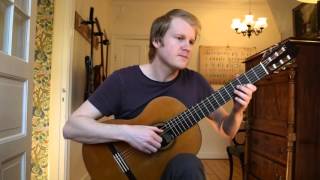Rosita (Polka) - Francisco Tarrega (Acoustic Classical Guitar Cover by Jonas Lefvert)