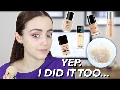 MIXING ALL MY FOUNDATIONS TOGETHER | I got sucked in - UC8v4vz_n2rys6Yxpj8LuOBA