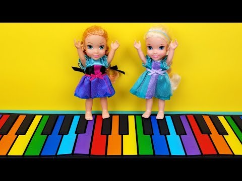 Musical play place ! Elsa and Anna toddlers - singing - playdate - LOL dolls - drums - piano - music - UCQ00zWTLrgRQJUb8MHQg21A