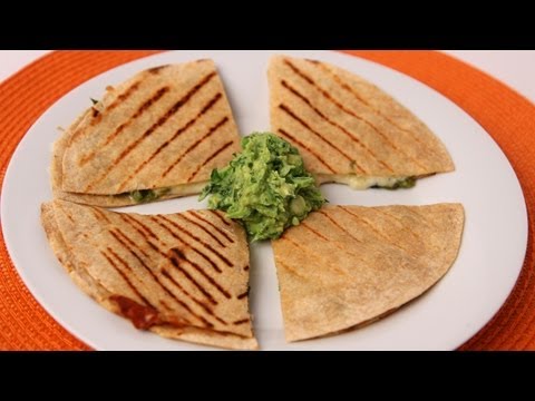 Grilled Corn and Poblano Quesadilla Recipe - Laura Vitale - Laura in the Kitchen Episode 420 - UCNbngWUqL2eqRw12yAwcICg