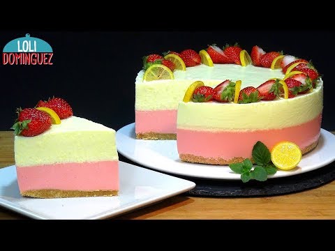 NO CREERÁS LO FÁCIL QUE ES HACER ESTA CHEESECAKE DE FRESA Y LIMÓN SIN HORNO -  Loli Domínguez - UC5ONfXPjWgqElh0NZaRJ1tg