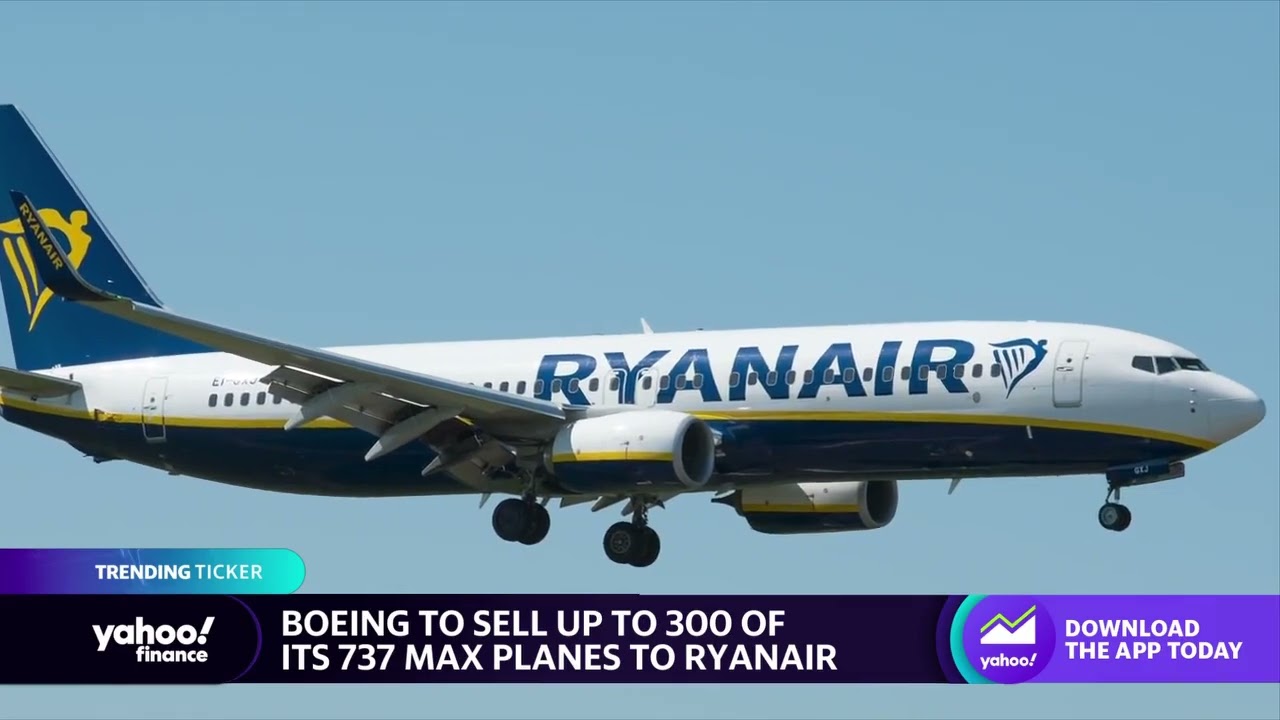 Boeing receives order from Ryanair for up to 300 737-Max planes