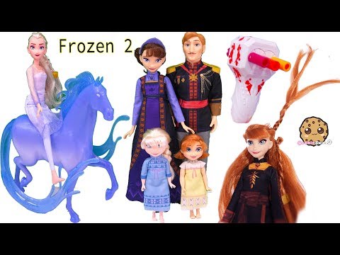 Queen Elsa + Princess Anna Disney Frozen 2 Movie Royal Family Set + Twist Hair Style Makeover - UCelMeixAOTs2OQAAi9wU8-g