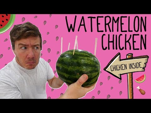 Cooking a chicken in a Watermelon! | Barry tries #19