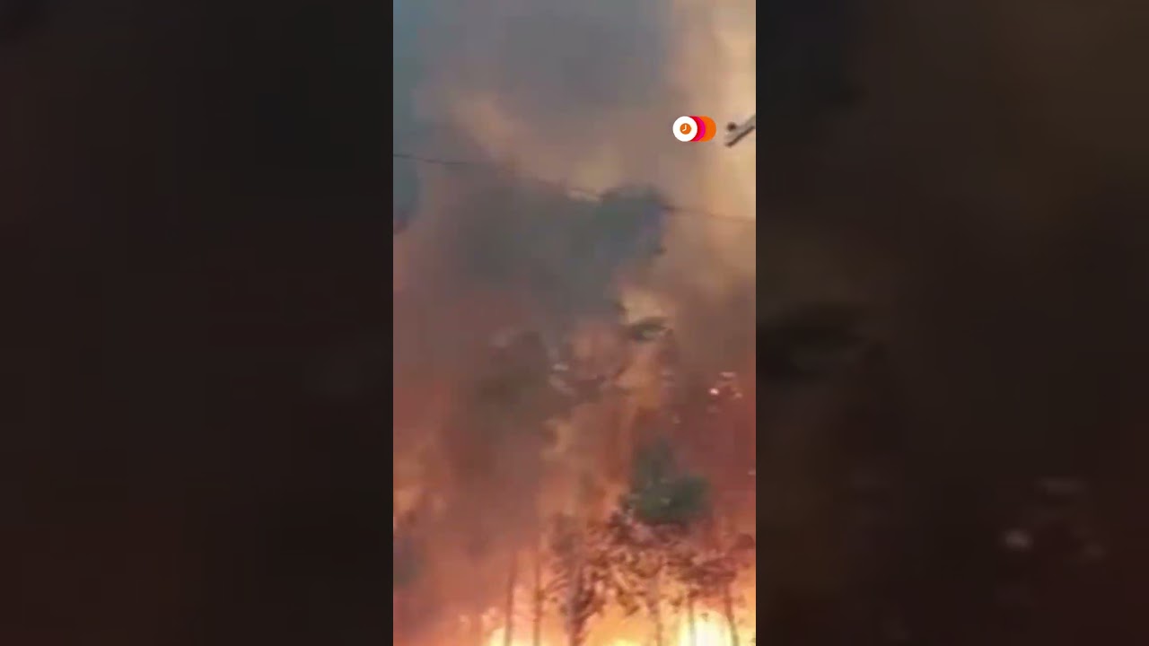 Wildfires turn sky orange in Argentina