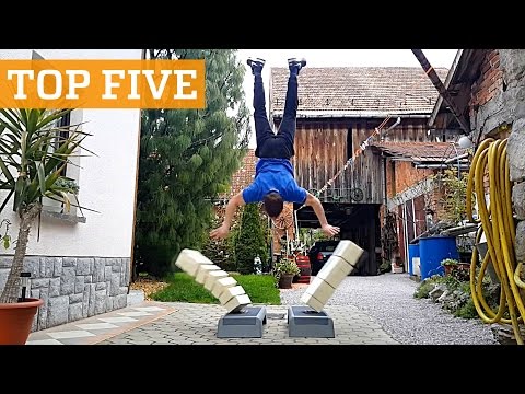 TOP FIVE: Stuntman Training, Breakdancing & Tennis Freestyle | PEOPLE ARE AWESOME 2016 - UCIJ0lLcABPdYGp7pRMGccAQ