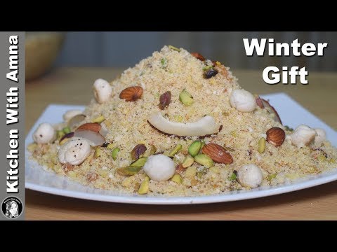 Homemade Panjiri Recipe (Make and Eat for Whole Winter) by Kitchen With Amna - UCQ2P7C8UGoVM6AhqsVx-M0Q