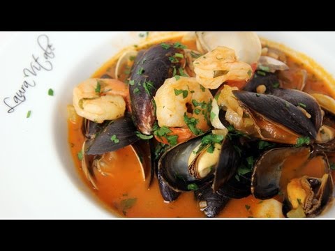 Homemade Cioppino Recipe - Laura Vitale - Laura in the Kitchen Episode 263 - UCNbngWUqL2eqRw12yAwcICg