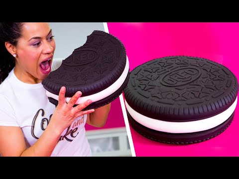 How To Make A GIANT OREO Out Of Chocolate CAKE & BUTTERCREAM | Yolanda Gampp | How To Cake It - UCvM1hVcRJmVWDtATYarC0KA