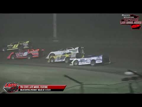 Tri-State Late Model | Miller Central Speedway | 6-12-2021 - dirt track racing video image