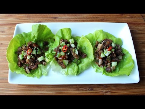 Easy "Peking Duck" Lettuce Cups - Crispy Duck Lettuce Wraps Recipe - UCRIZtPl9nb9RiXc9btSTQNw